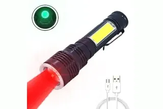 Ручний ліхтар (бокове червоне світло) з microUSB BL-35