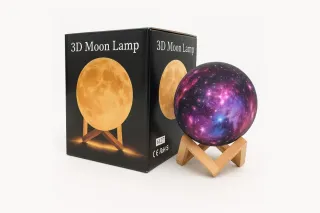 Ночник с пультом Луна Космос 3D Moon Light (13 см)