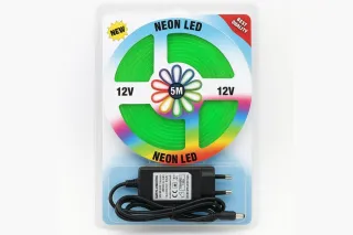 Светодиодная силиконовая лента 5050 Зеленая (5 метров) NEON LED 12V-220V