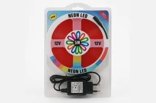 Светодиодная силиконовая лента 5050 Красная (5 метров) NEON LED 12V-220V