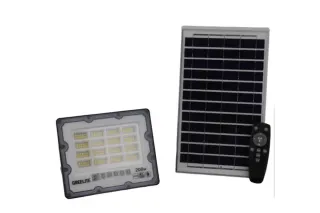 Вуличний ліхтар на стовп + сонячна панель JX-007-200W (з пультом)