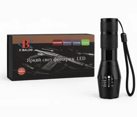 Світлодіодний ліхтар Червоний+Білий BL-1831-3-RED