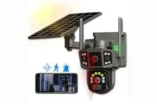 Wifi камера видеонаблюдения на 2 камеры с Sim-картой TG-08 (уличная + солнечная панель)