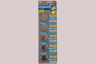 Батарейка літієва RABLEX CR1616 5шт/блістер (Ціна вказана за 5шт)