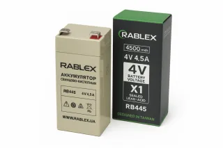 Акумулятор RABLEX 4V 4.5Ah RB445