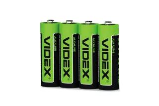 Батарейка лужна Videx LR6/AA 4шт/блістер (Ціна вказана за 4шт) [30]