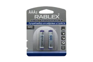 Акумулятор RABLEX HR03/AAA 600mAh 2шт/блістер (Ціна вказана за 2шт)