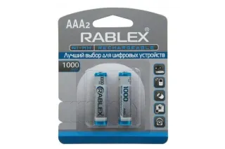 Акумулятор RABLEX HR03/AAA 1000mAh 2шт/блістер (Ціна вказана за 2шт)