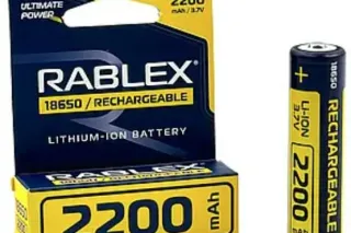 Акумулятор Rablex Li-Ion 18650 (без захисту) 2200mAh