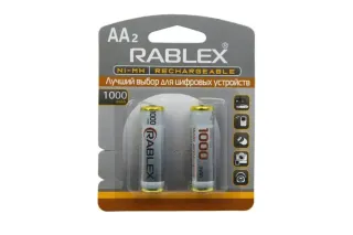 Акумулятор RABLEX HR6/AA 1000mAh 2шт/блістер (Ціна вказана за 2шт)