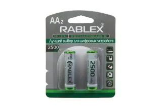 Акумулятор RABLEX HR6/AA 2500mAh 2шт/блістер (Ціна вказана за 2шт)