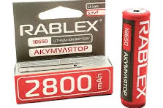 Акумулятор Rablex Li-Ion 18650 (із захистом) 2800mAh