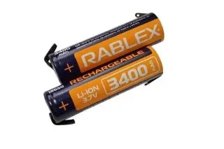 Аккумулятор Rablex Li-Ion 18650 (под пайку) 20А 3400mAh