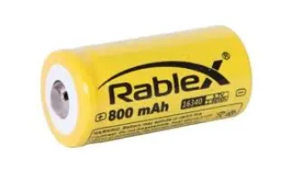 Аккумулятор RABLEX 16340 для фонарей 800mAh RB800A