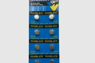 Батарейка для годинника RABLEX AG3/LR41 10шт/блістер (Ціна вказана за 10шт)