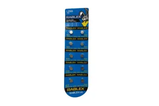 Батарейка для годинника RABLEX AG4/LR626 10шт/блістер (Ціна вказана за 10шт)