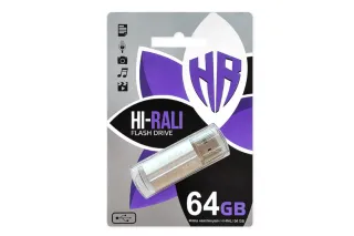 Флешка USB 64GB Hi-Rali Corsair срібло
