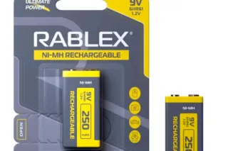 Акумулятор RABLEX 9V/Крона 250mAh 1шт/блістер (Ціна вказана за 1шт)