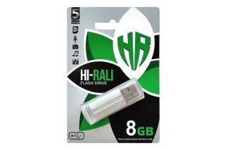 Флешка USB 8GB HI-RALI Corsair серый