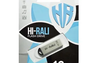Флешка USB 16GB Hi-Rali Fit срібло