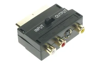 Перехідник перемикач SCART M/тато - 3RCA F/мама S-Video F/мама SH3007