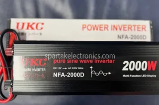 Перетворювач інвертор DC 12V/AC 220V з 12 на 220 Вольт UKC 2000W (pure sine)