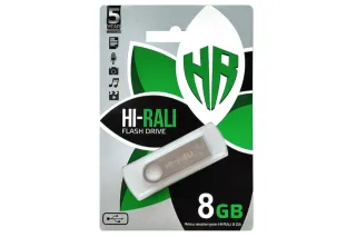 Флешка USB 8GB HI-RALI Shuttle срібло