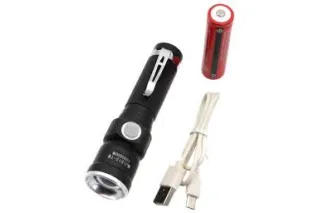 Ліхтарик ручний з microUSB MJ1812 (T6+COB)