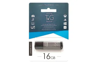 Флешка USB 16GB T&G Vega 121 чорний Grey