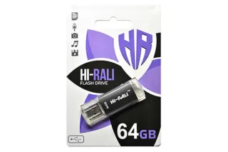 Флешка 64GB HI-RALI Rocket чорний