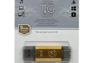 Флешка USB 8GB T&G Type-C 009 Star золото
