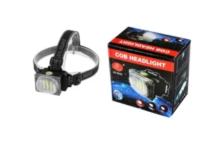 Налобный фонарь 1x18650 6659A (12LED-COB)