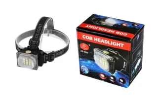 Налобний ліхтар 1x18650 6659A (12LED-COB)