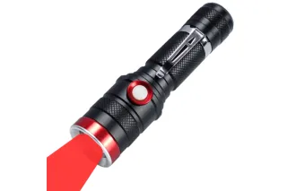 Ліхтарик ручний 1x18650  736-TG-RED (один режим)