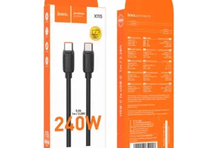 Шнур Type-C to Type-C HOCO X115 (240W, 1м)