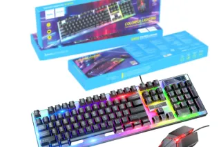 Клавіатура + миша комплект USB RGB для ПК HOCO GM18