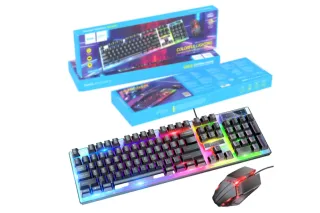 Клавиатура + мышь комплект USB RGB для ПК HOCO GM18