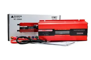 Перетворювач інвертор DC 12V/AC 220V з 12 на 220 Вольт UKC 2000W (lcd)