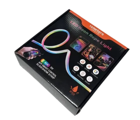 Светодиодная неоновая лента 10м 5V (IC-RGB)