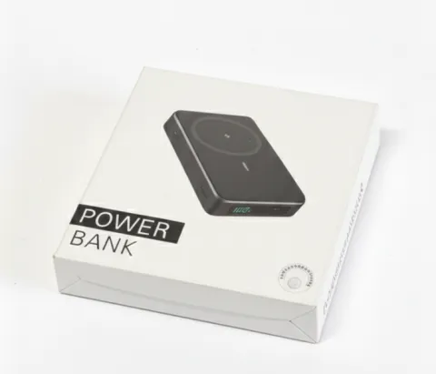 Магнітний повербанк HE-M7 10000 mAh (MagSafe, з дисплеєм, білий)