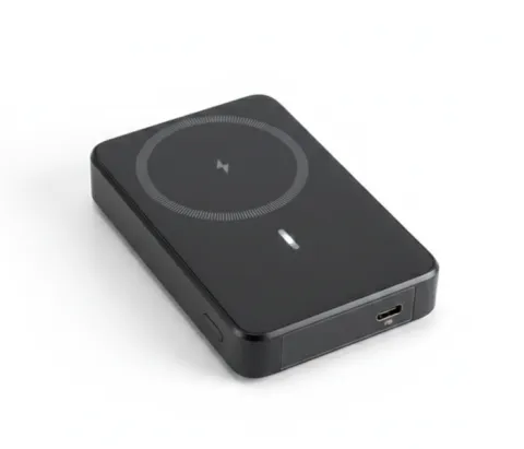 Магнітний повербанк HE-M7 10000 mAh (MagSafe, з дисплеєм, білий)