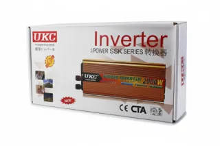 Перетворювач інвертор DC 12V/AC 220V з 12 на 220 Вольт SSK 2000W (modify)