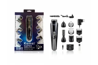 Набір для стрижки волосся акумуляторний KEMEI KM-600 (11 в 1)