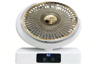 Настільний вентилятор акумуляторний з підсвічуванням та Type-C FAN F23