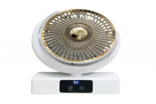 Настільний вентилятор акумуляторний з підсвічуванням та Type-C FAN F23