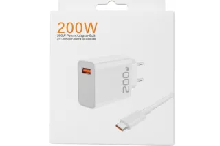 Мережеве зарядне 200W з кабелем Type-C