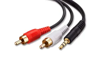 Кабель 3.5m to 2RCA (1.5 м) в упаковці