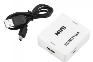 Перехідник HDMI-VGA (у коробці) з живленням