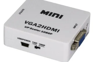 Перехідник VGA-HDMI (у коробці) з живленням