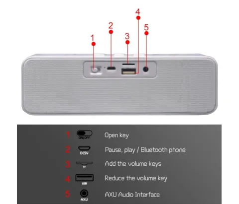 Колонка BT+FM+USB HOPESTAR H13
